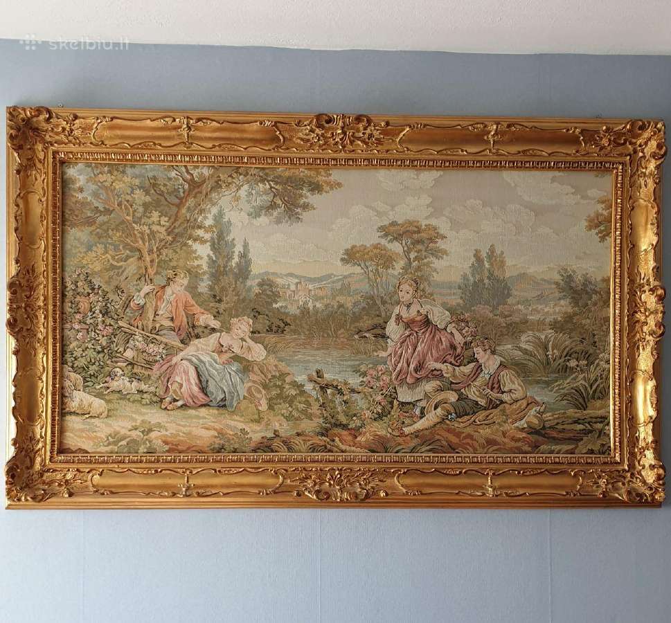 Antikvariniai prabangūs gobeleno paveikslai