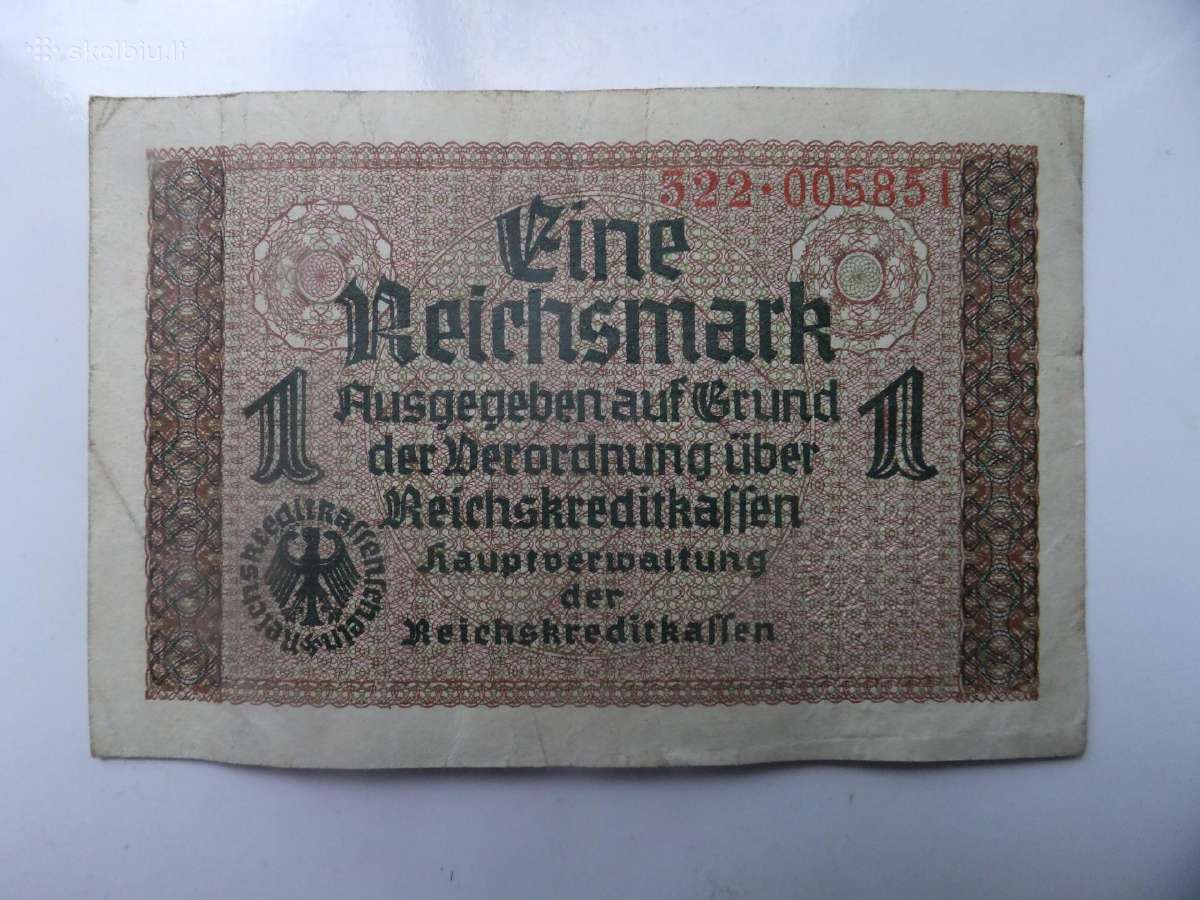 Vokietija-reichsmarkes 1939-1945m. - nuotraukos Nr. 7