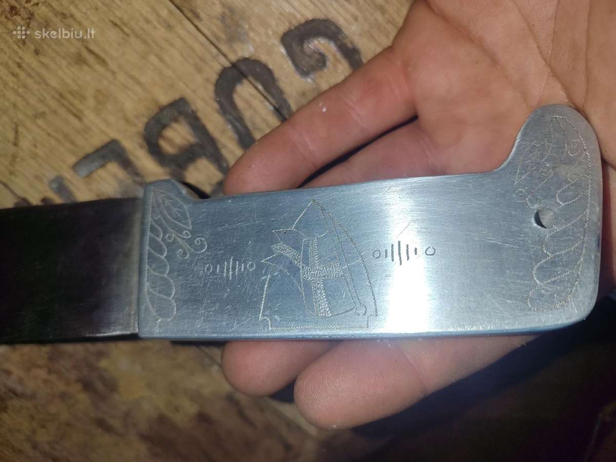 Skandinaviškas rankų darbo karo metu peilis - nuotraukos Nr. 3