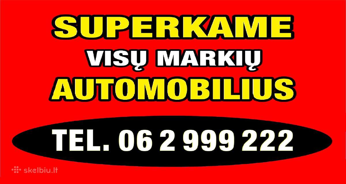 Automobilių supirkimas Klaipėdoje ir jos apskr.