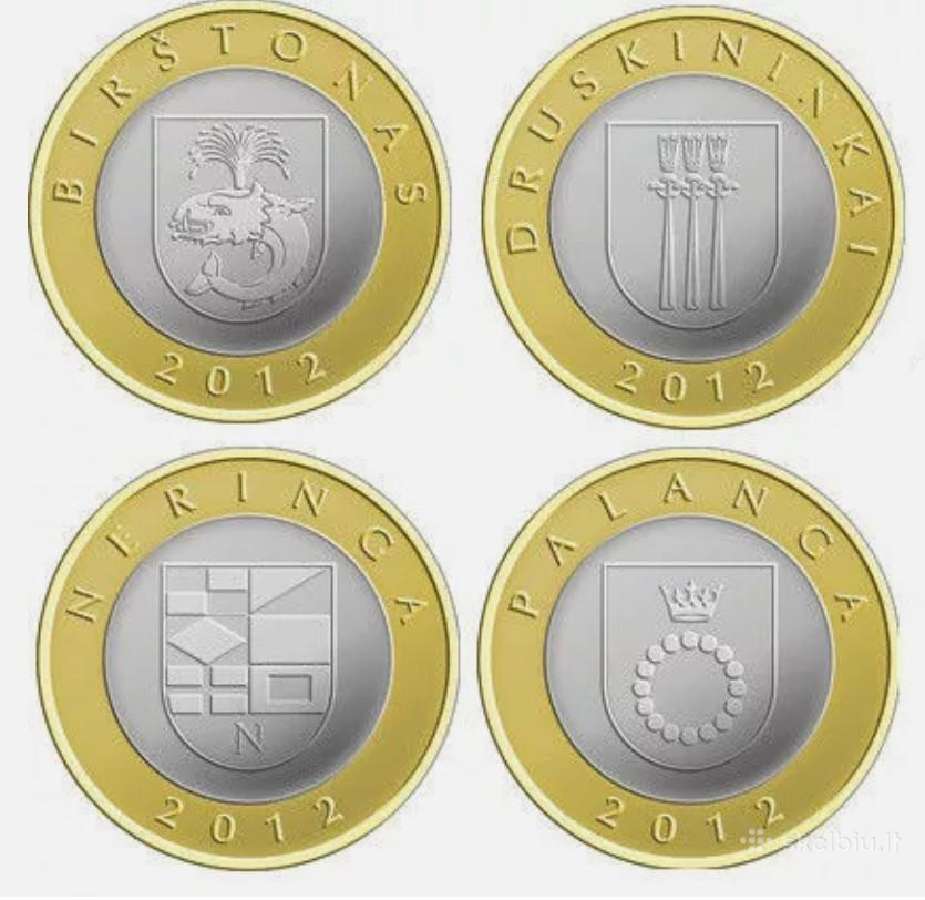 Lietuva 2 Litai x 4 monetų rinkinys 2013 m. Unc - nuotraukos Nr. 2