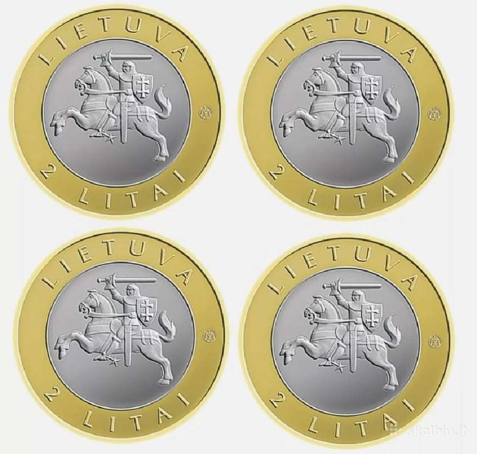 Lietuva 2 Litai x 4 monetų rinkinys 2012 m. - nuotraukos Nr. 2