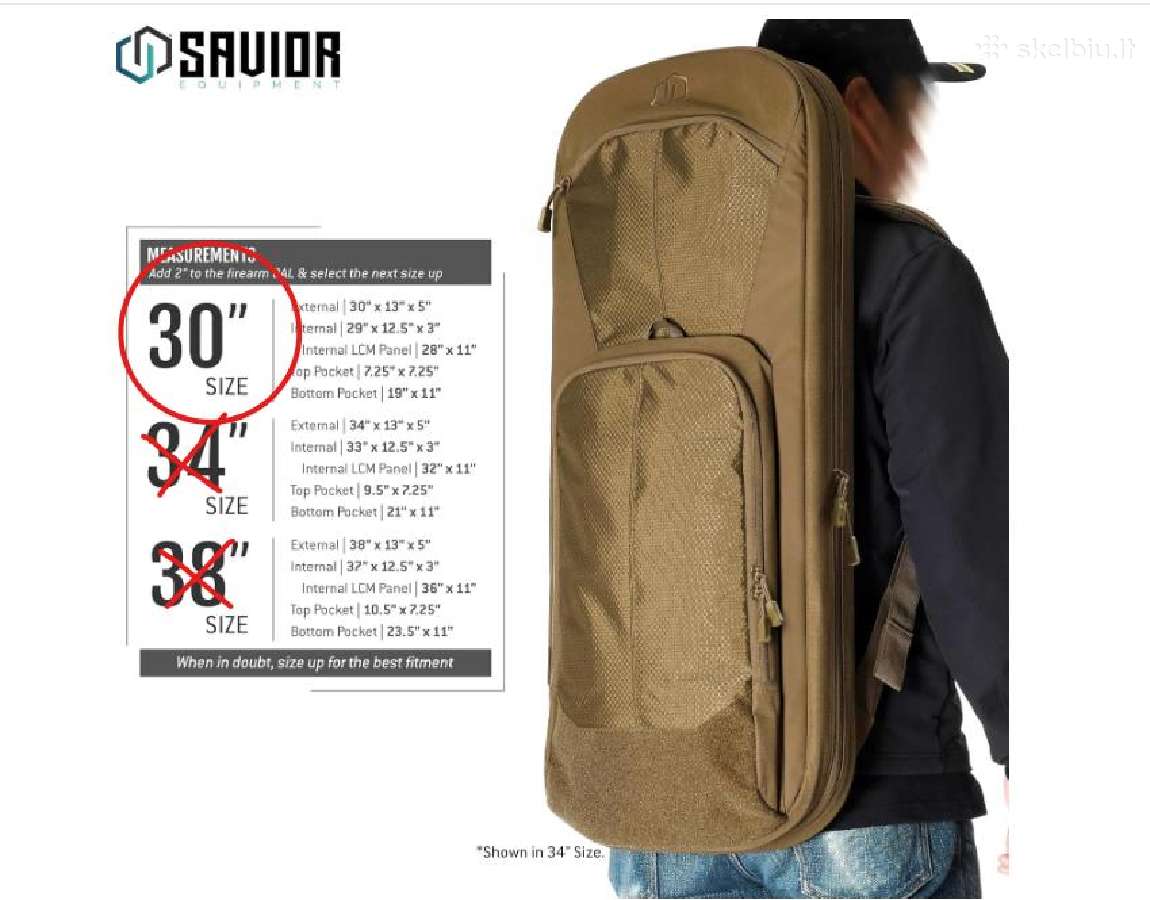 Tase Kuprine Ginklui Tactical Gun Bag Backpack - nuotraukos Nr. 5