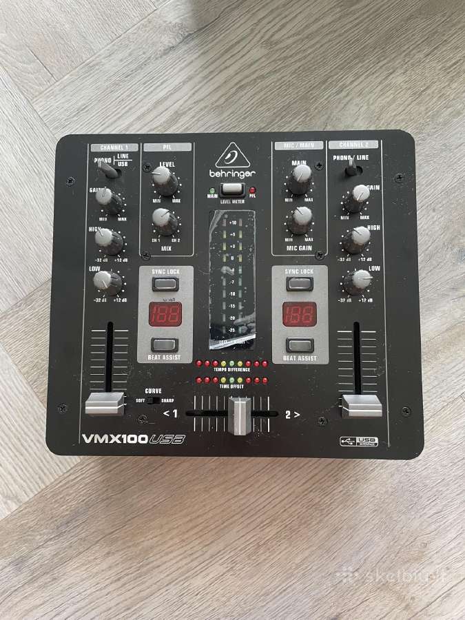 Behringer Vmx100usb Garsų Maišiklis 2 Kanalai Juod - nuotraukos Nr. 3
