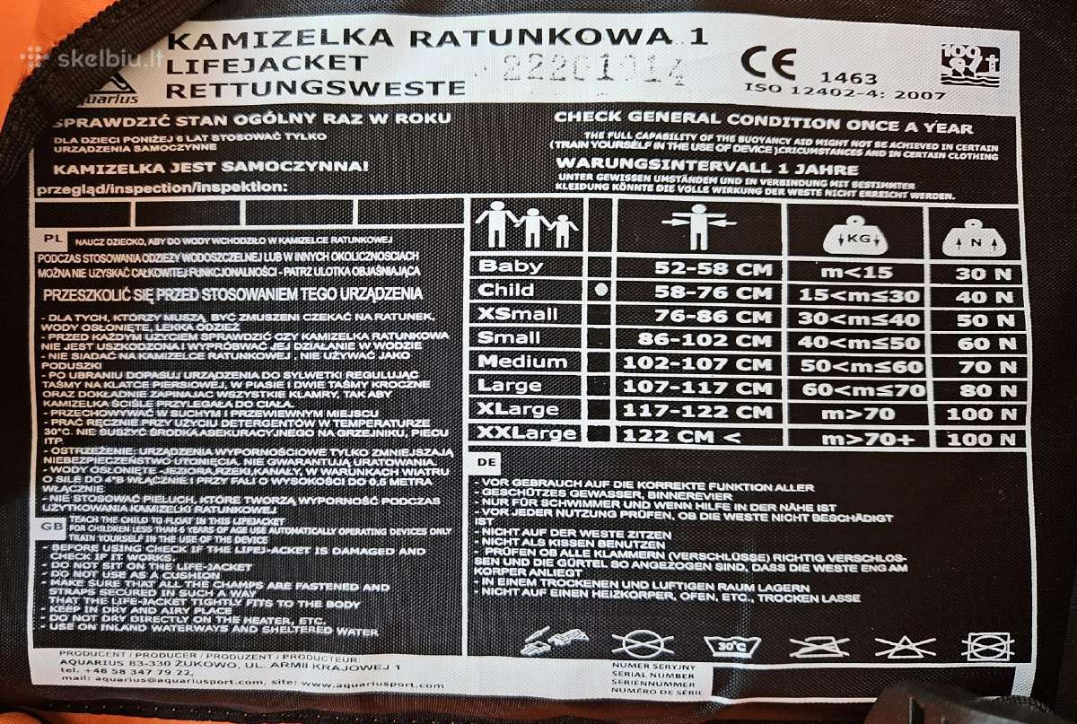 Gelbėjimo liemenė vaikiška - nuotraukos Nr. 4