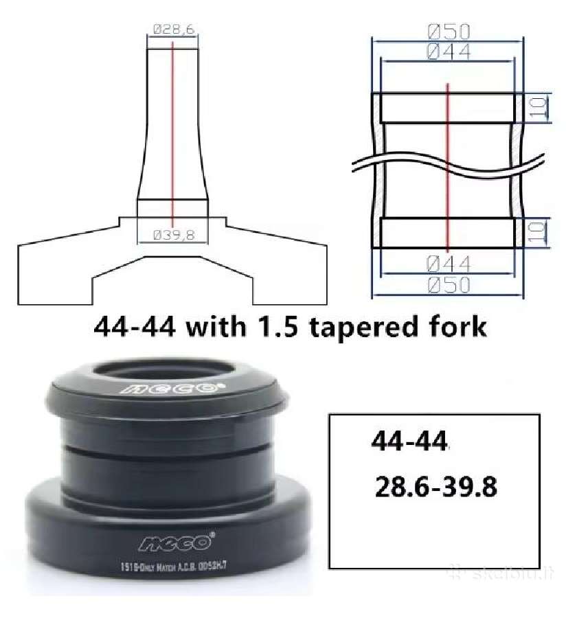 Įsidėk tapered šakę į paprastą straight rėmą adapt