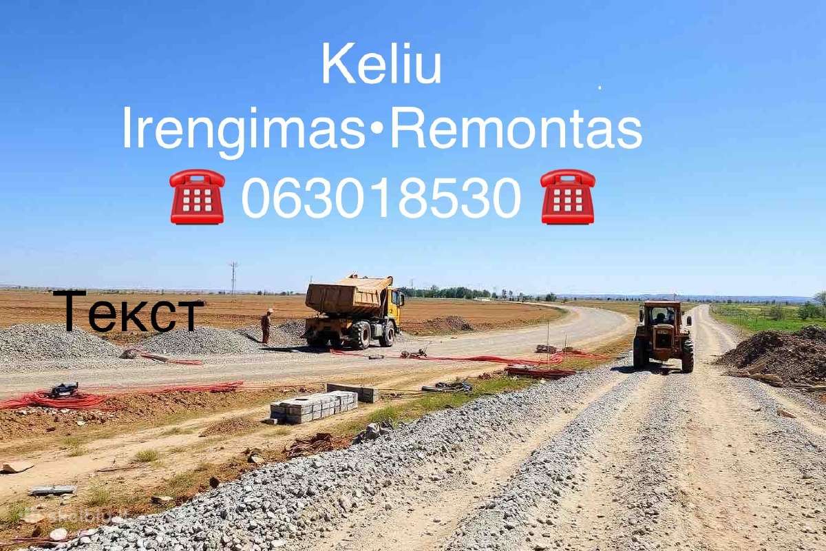 Keliu Remontas ! Skalda Žvyras Smėlis Asfaltas - nuotraukos Nr. 4