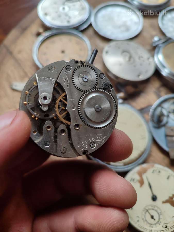 Seni kišeniniai laikrodžiai detalėms - nuotraukos Nr. 5