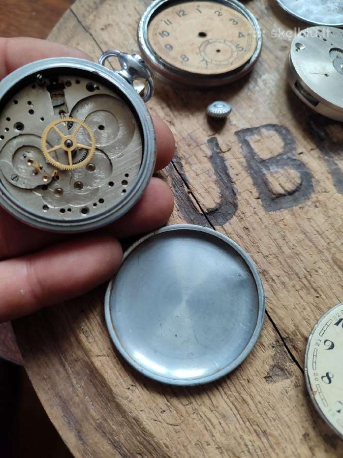 Seni kišeniniai laikrodžiai detalėms - nuotraukos Nr. 13