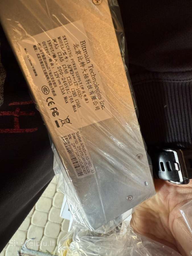 Antminer A3 ir Apw3++ mineriai, mining rig, asic - nuotraukos Nr. 4