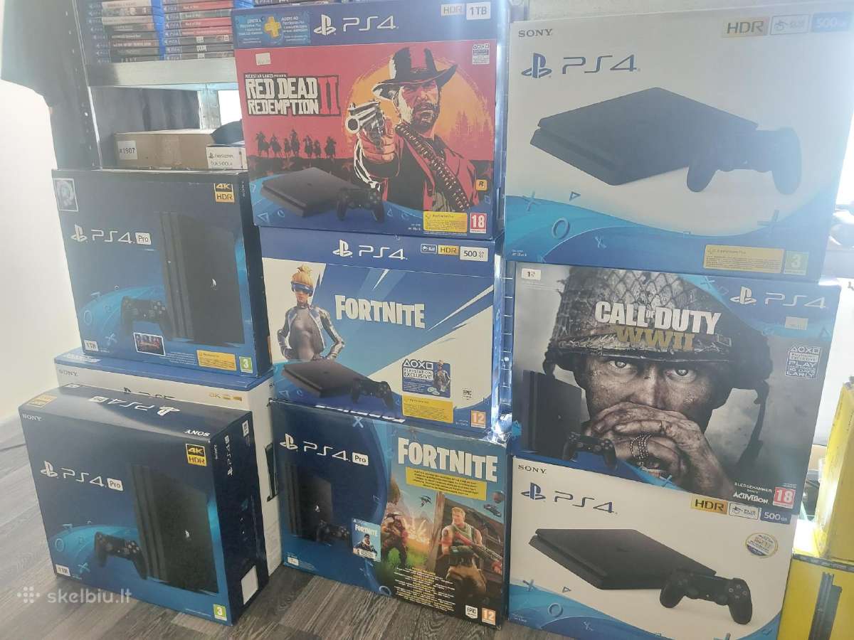 Ps4 konsoles,zaidimai,pultai.