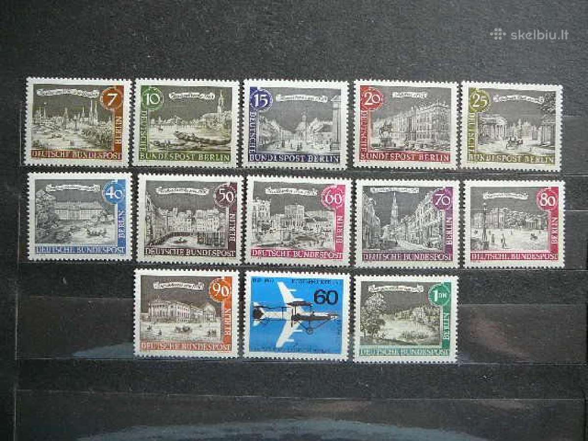 Berlynas 1962m. p.zenklu komplektas Vokietija b24