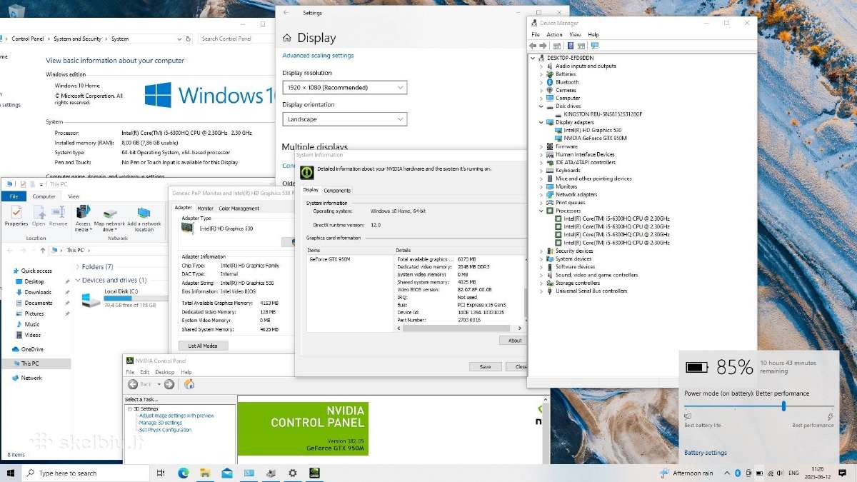 Acer aspire V15 i5hq 8gb SSD Gtx - nuotraukos Nr. 7