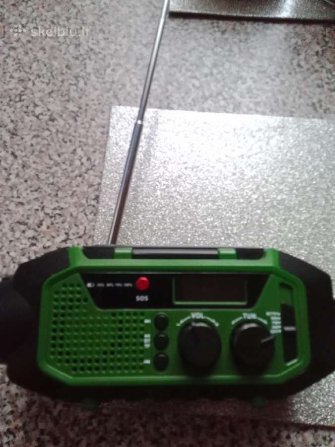 Ekstremalių situacijų radijo imtuvas.