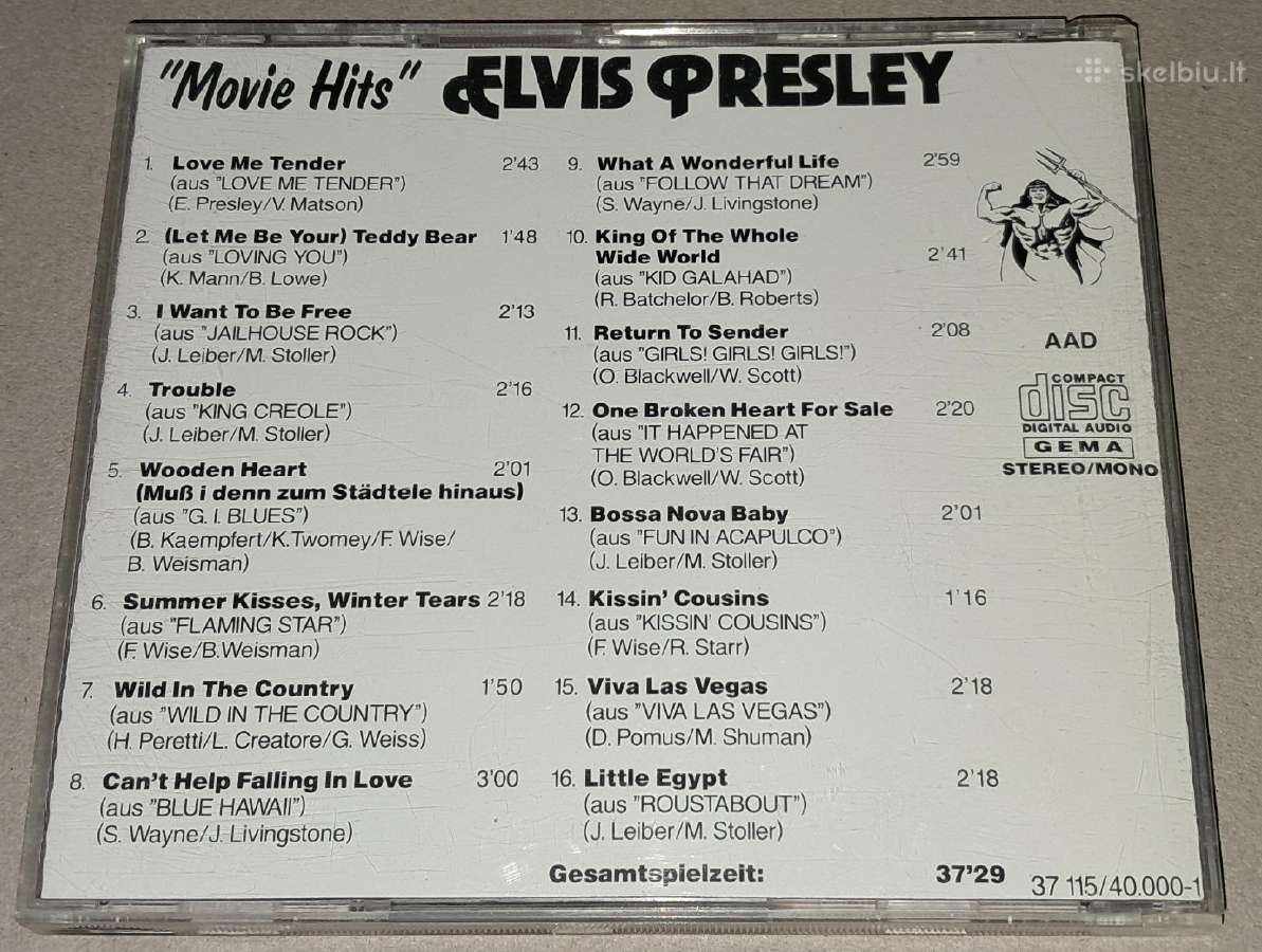 Elvis Presley – Movie Hits (Audio CD) - nuotraukos Nr. 2