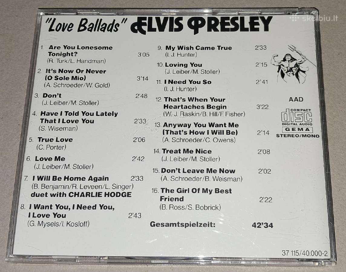 Elvis Presley – Love Ballads (Audio CD) - nuotraukos Nr. 2