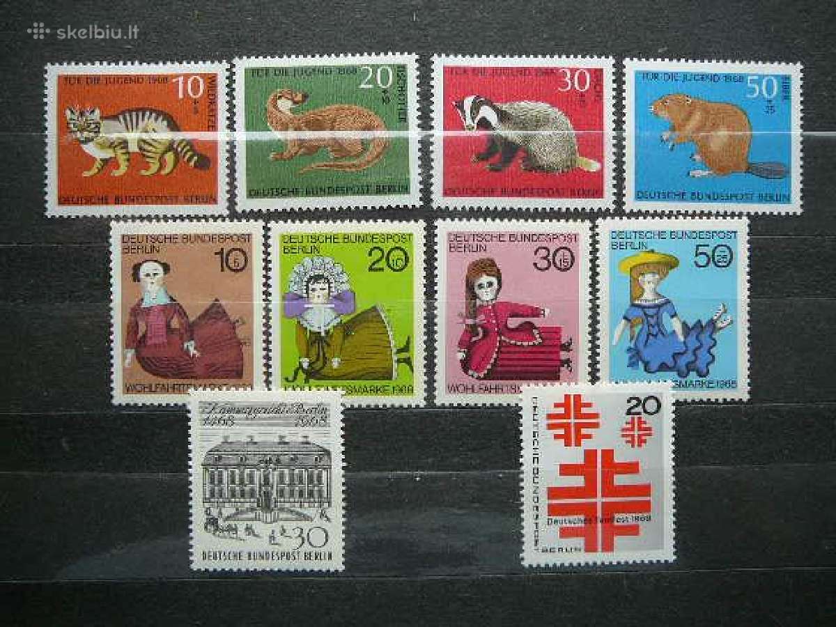 Berlynas 1968m. p.zenklu komplektas Vokietija br68