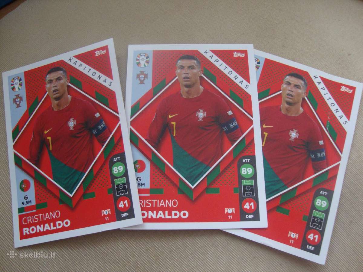 Lidl futbolo korteles, Euro 2024, Ronaldo - nuotraukos Nr. 2