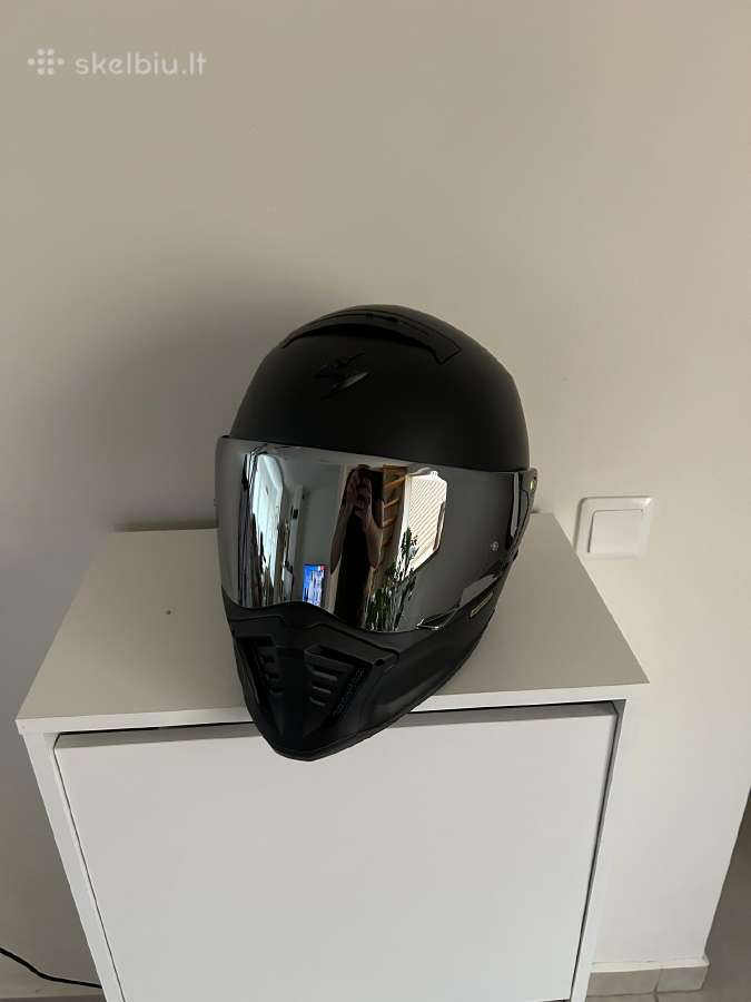 Juodas Scorpion Exo-hx1 salmas. S 56cm - nuotraukos Nr. 2