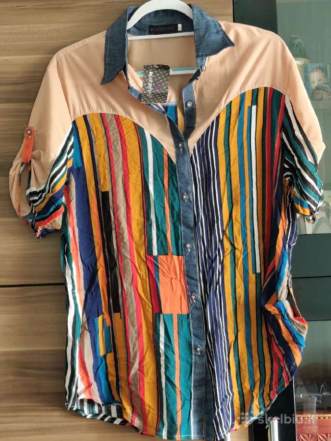 Marškinėliai moterims trumpom rankovėmis XXL dydis