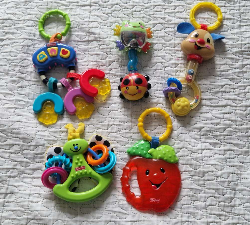 Fisher Price barškučiai ir kramtukas