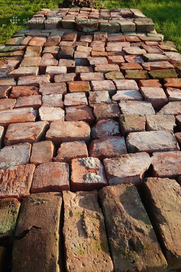 Senovinės vokiškos rankų darbo plytų pusplytės - nuotraukos Nr. 3