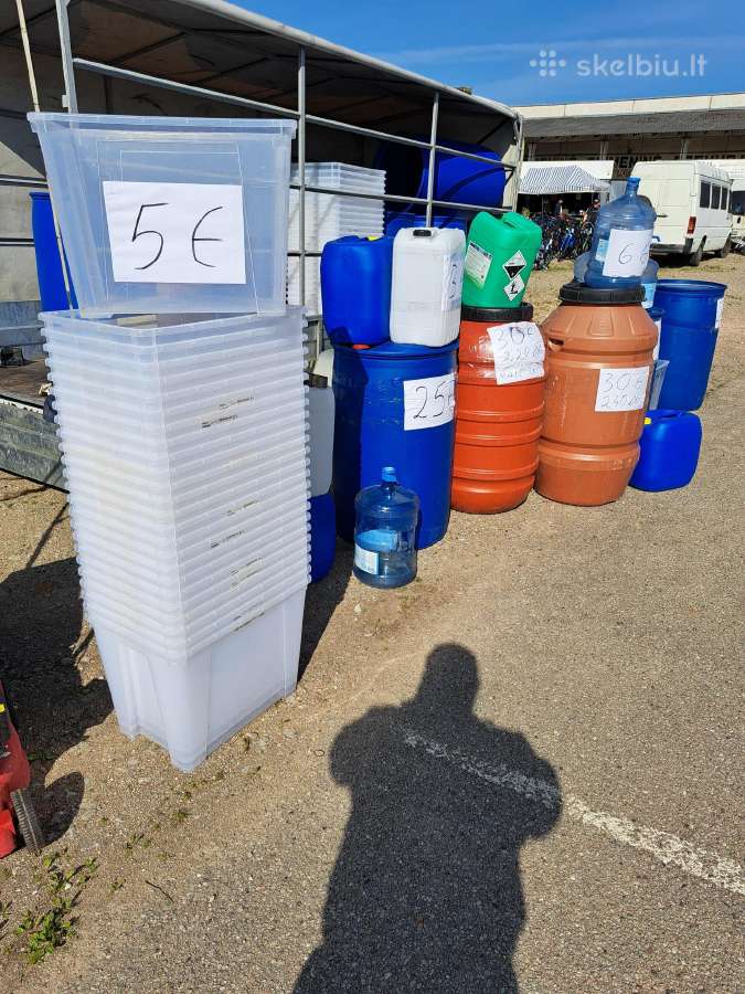Plastikinės dėžės Ikea 56x39x42cm.65ltr