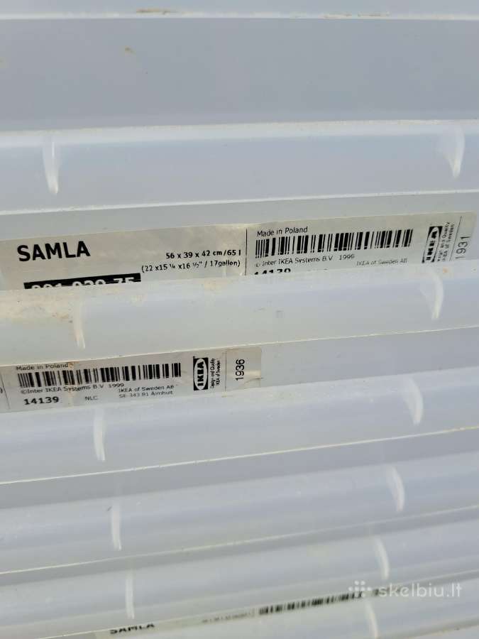 Plastikinės dėžės Ikea 56x39x42cm.65ltr - nuotraukos Nr. 2