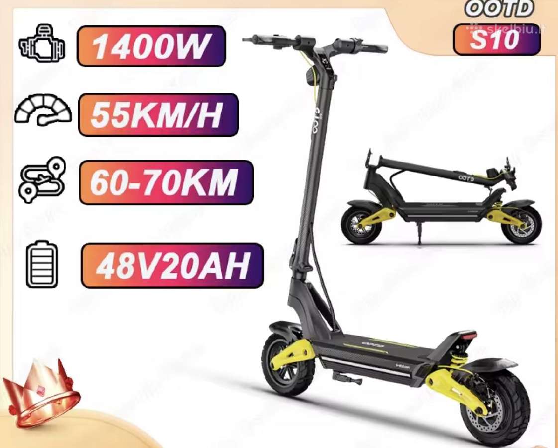 Elektrinis paspirtukas Ootd S10 ir Mk350 nauji. - nuotraukos Nr. 2