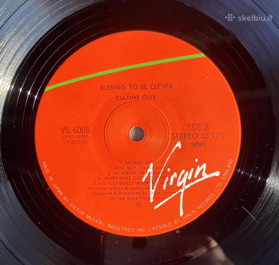 Culture Club Kissing To Be Clever vinilas Japonija - nuotraukos Nr. 4