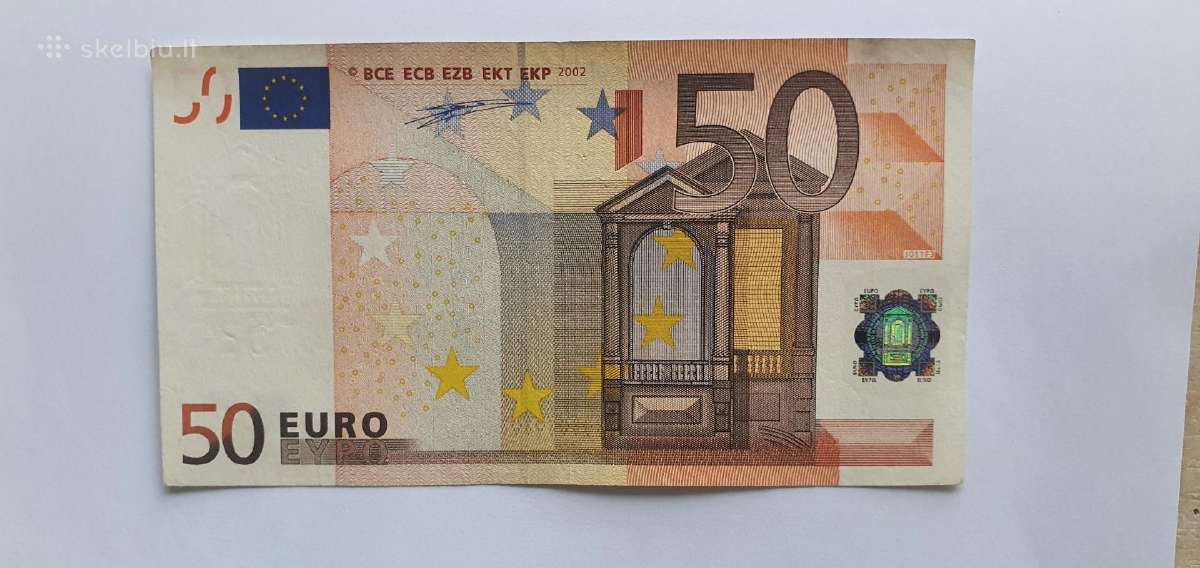 50 euru pirmo paraso banknotas