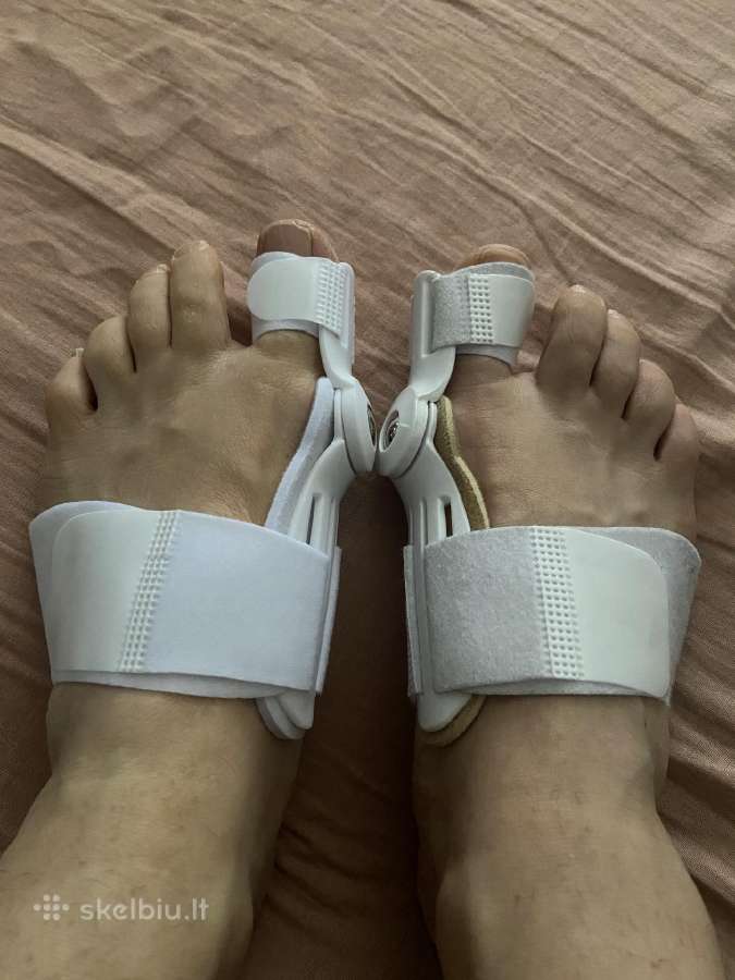 Naujas hallux valgus nykščio įtvaras nakčiai