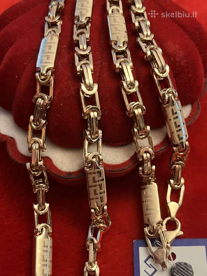 Prabangi masyvi auksinė Versace grandine 55-60cm - nuotraukos Nr. 2
