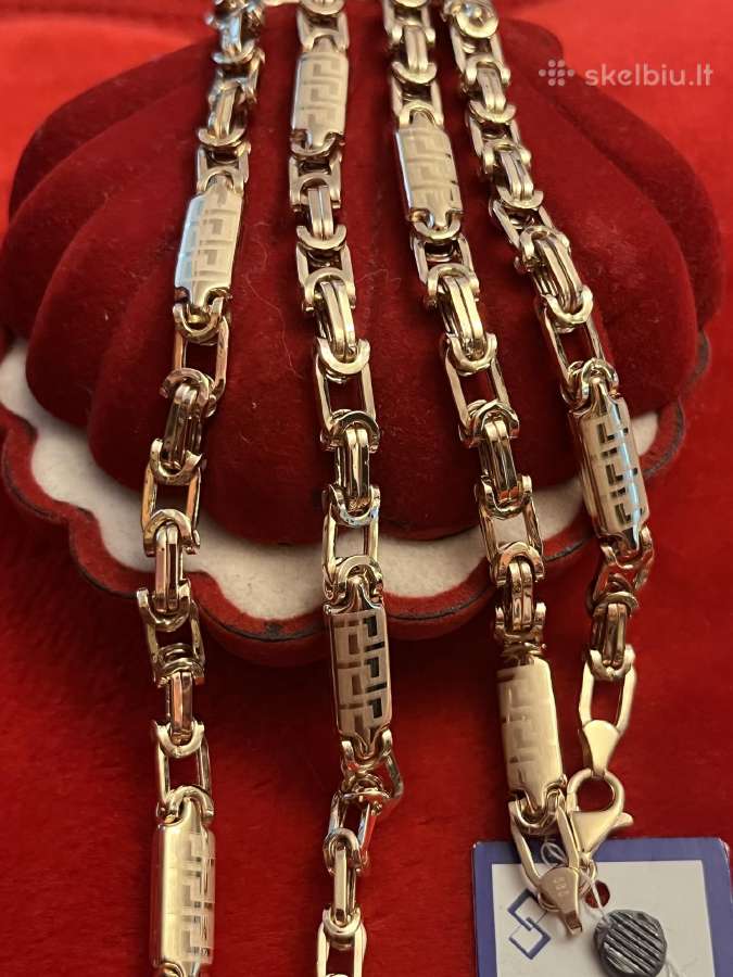 Prabangi masyvi auksinė Versace grandine 55-60cm - nuotraukos Nr. 4