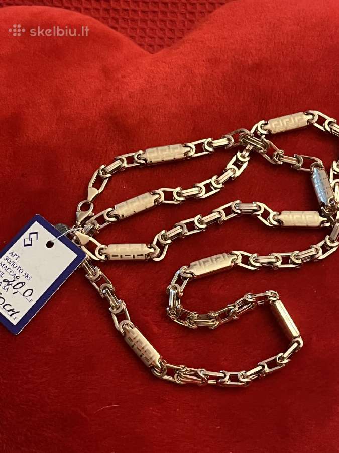 Prabangi masyvi auksinė Versace grandine 55-60cm - nuotraukos Nr. 7