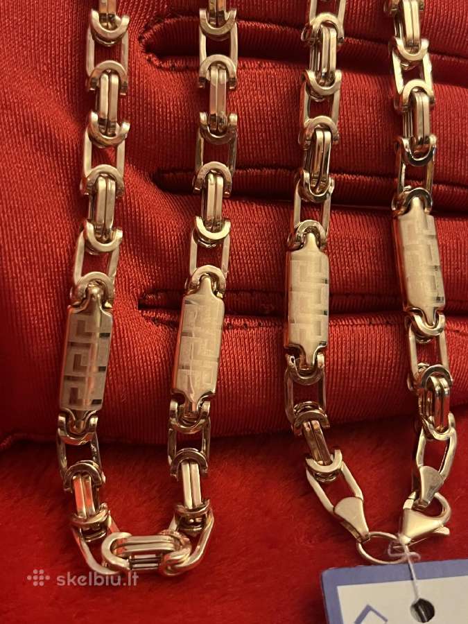 Prabangi masyvi auksinė Versace grandine 55-60cm - nuotraukos Nr. 8