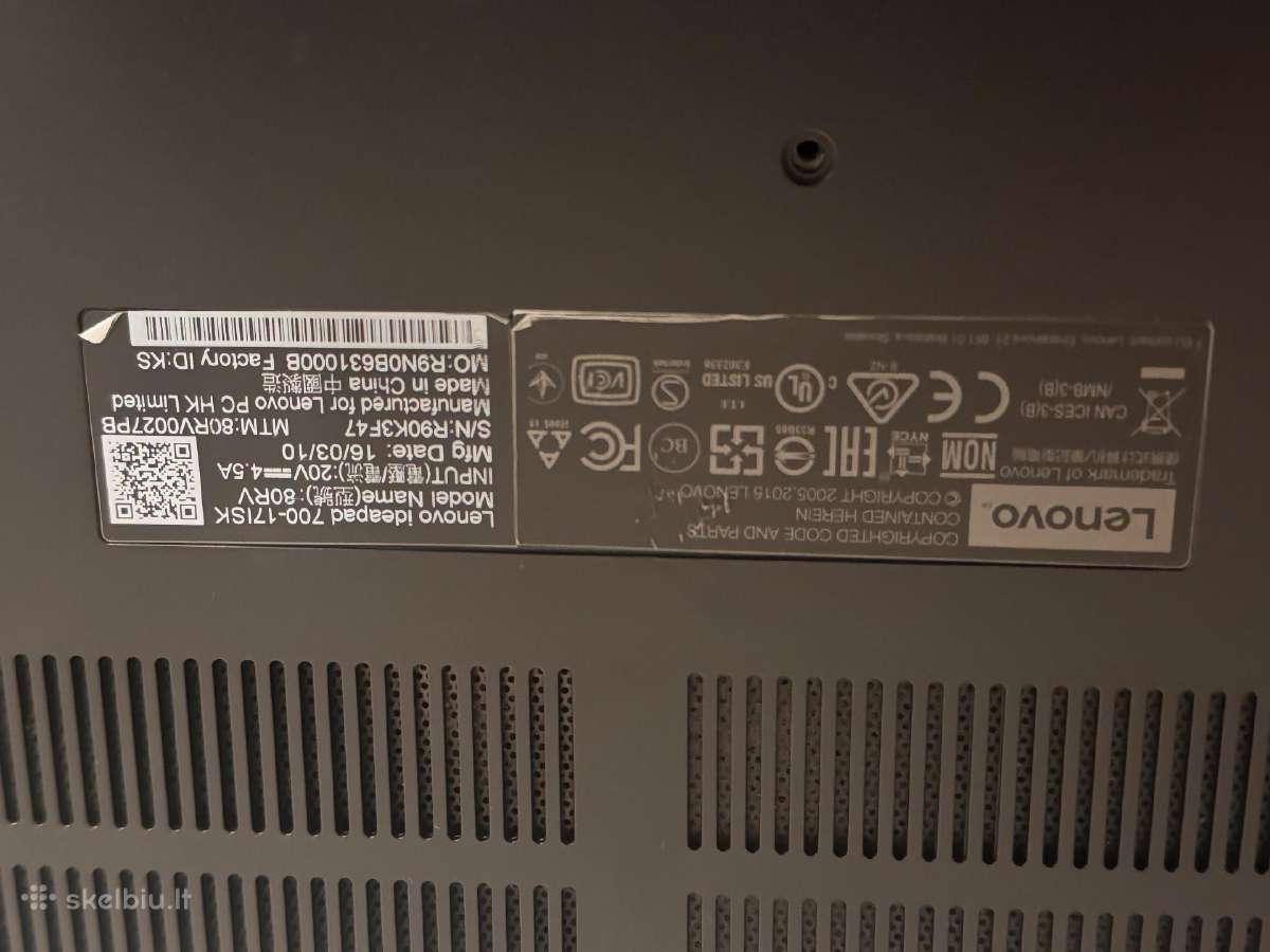 Lenovo Ideapad 700 - nuotraukos Nr. 6