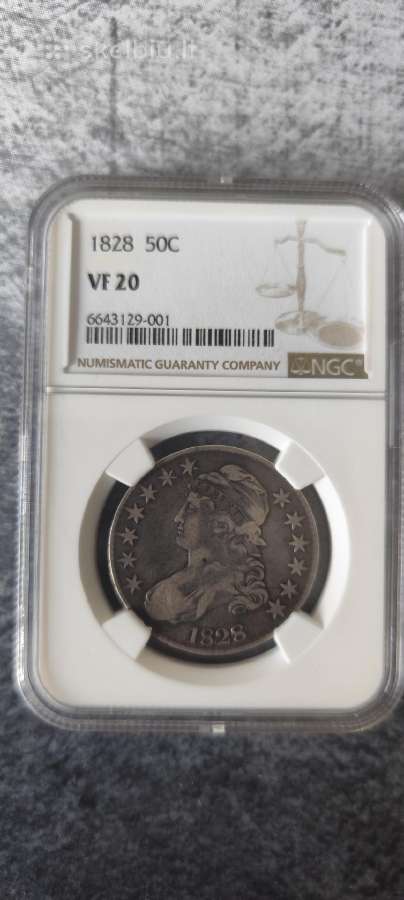 Usa 1828 50c Ngc Vf 20