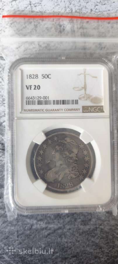 Usa 1828 50c Ngc Vf 20 - nuotraukos Nr. 3