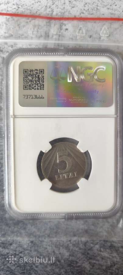Ngc Ms61 1991 Lithuania 5 Litai - nuotraukos Nr. 2
