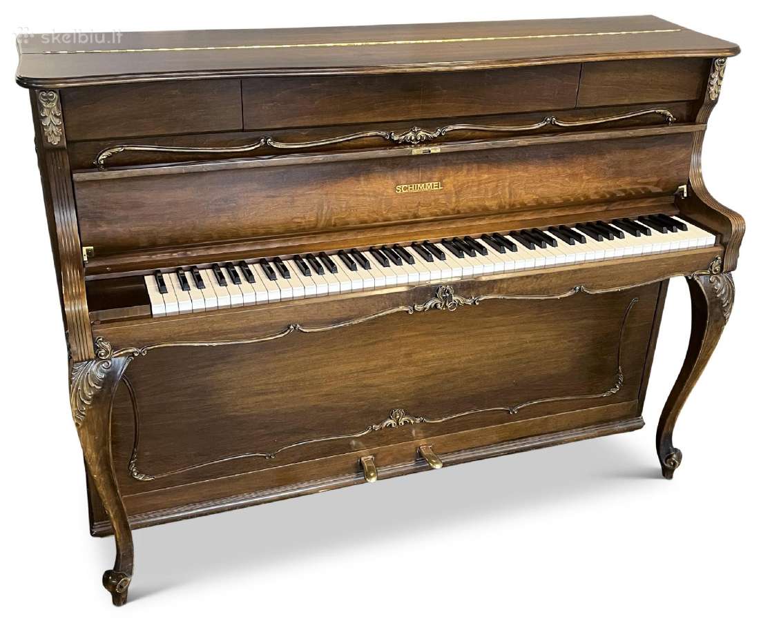 Vokiškas pianinas „Schimmel" 108 mod. rokoko - nuotraukos Nr. 13