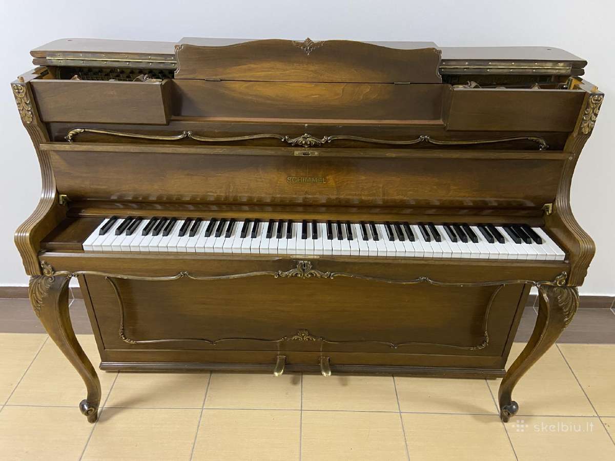 Vokiškas pianinas „Schimmel" 108 mod. rokoko - nuotraukos Nr. 9