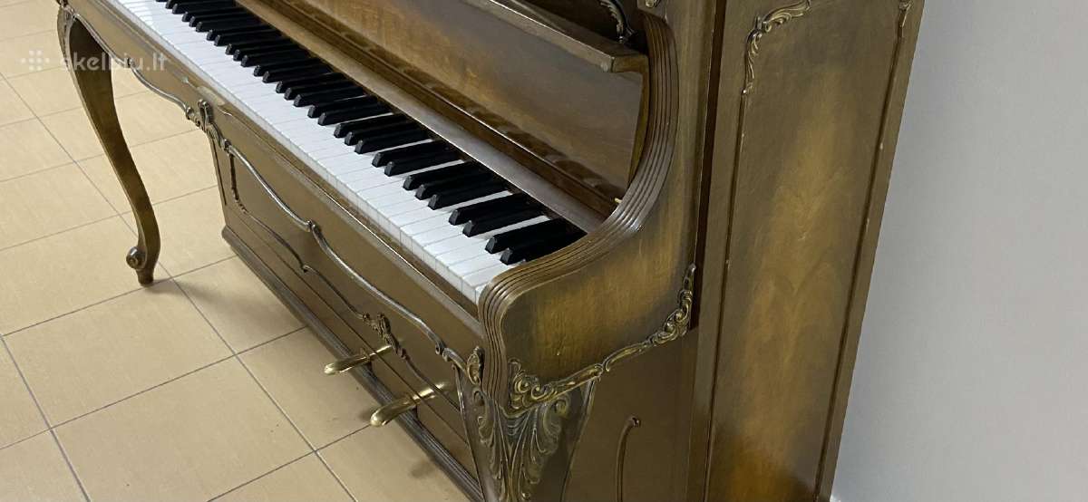 Vokiškas pianinas „Schimmel" 108 mod. rokoko - nuotraukos Nr. 5