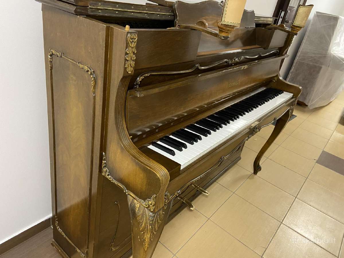 Vokiškas pianinas „Schimmel" 108 mod. rokoko - nuotraukos Nr. 4