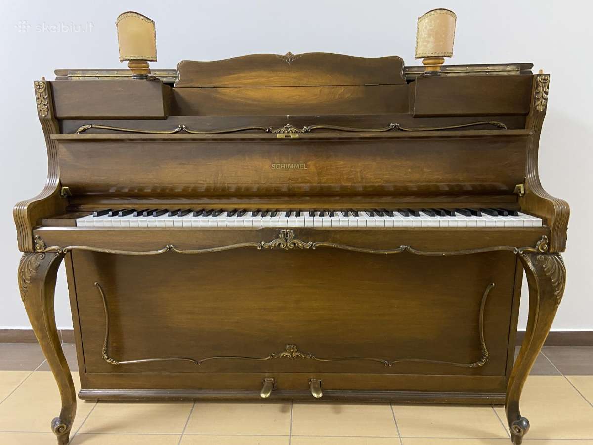 Vokiškas pianinas „Schimmel" 108 mod. rokoko - nuotraukos Nr. 2