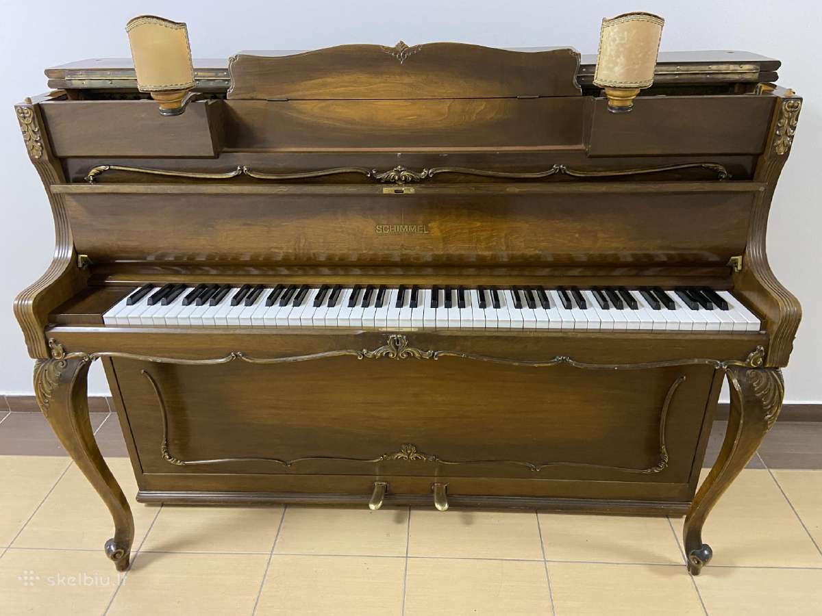 Vokiškas pianinas „Schimmel" 108 mod. rokoko - nuotraukos Nr. 7