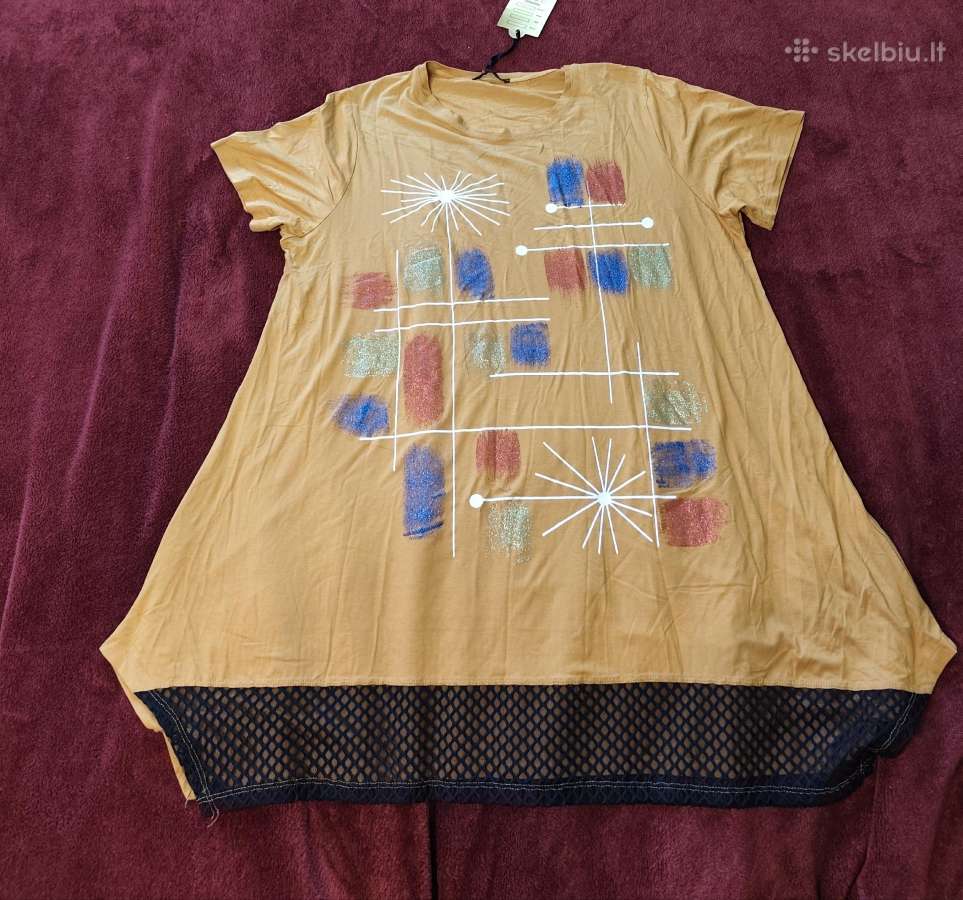 Didelio dydžio garstyčių spalvos tunika (gal 6/7xl - nuotraukos Nr. 3