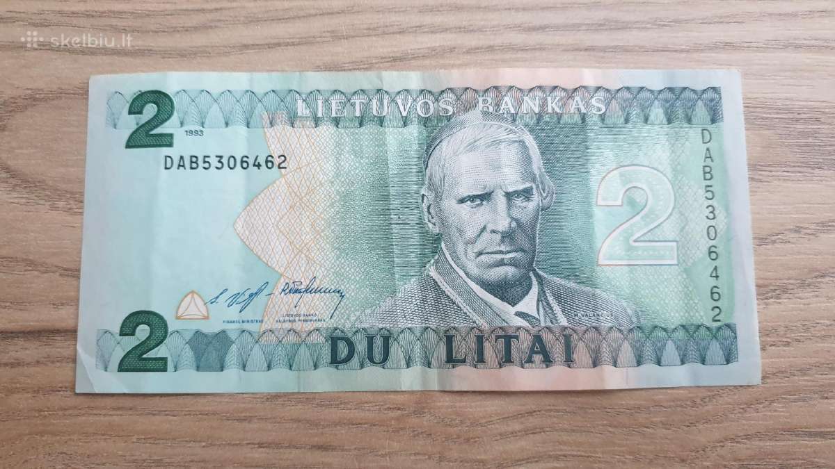 1993 m. 2 litai Valančius