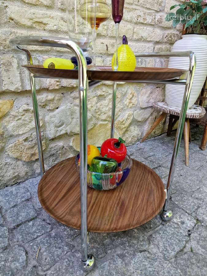 Vintažinis mid century servantas/baro vežimėlis - nuotraukos Nr. 3