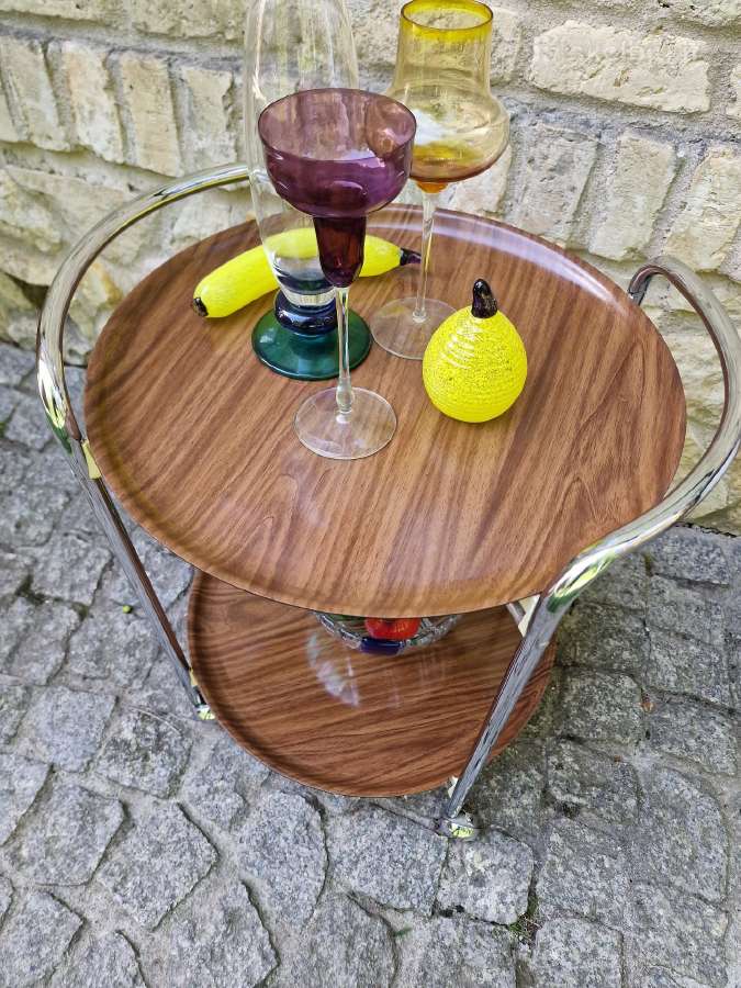 Vintažinis mid century servantas/baro vežimėlis - nuotraukos Nr. 5